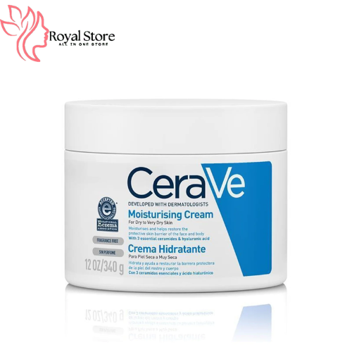 CeraVe Moisturizing Cream 340g – Daily Hydrating Barrier Cream Cerave Moisturizing Cream 340g
