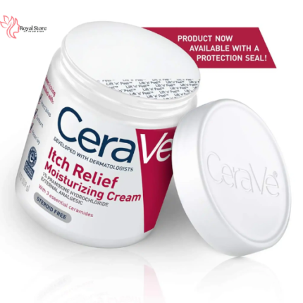 CeraVe Itch Relief Cream 340g | Fast Comfort for Dry & Itchy Skin